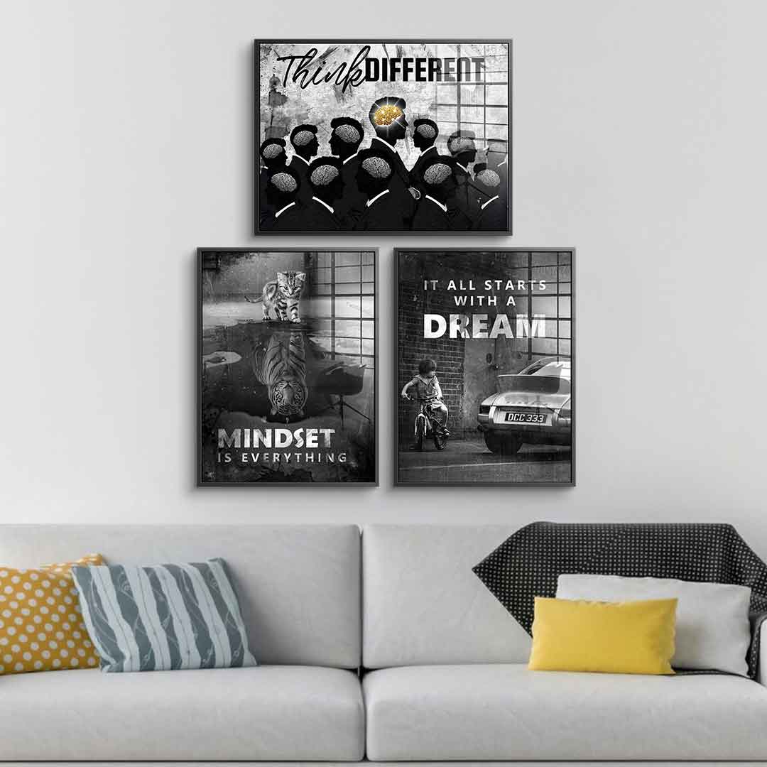 Motivation Mindset - acrylic glass 3x