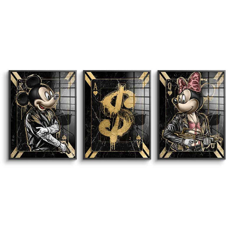 Gangster card - acrylic glass 3x