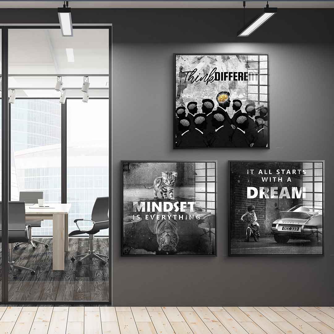 Motivation Mindset - acrylic glass 3x