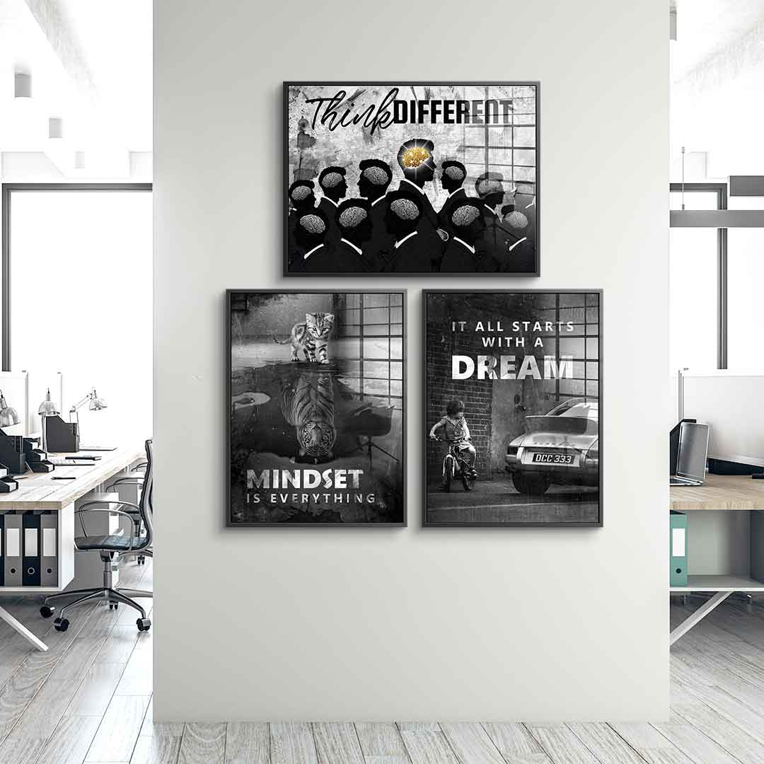 Motivation Mindset - acrylic glass 3x