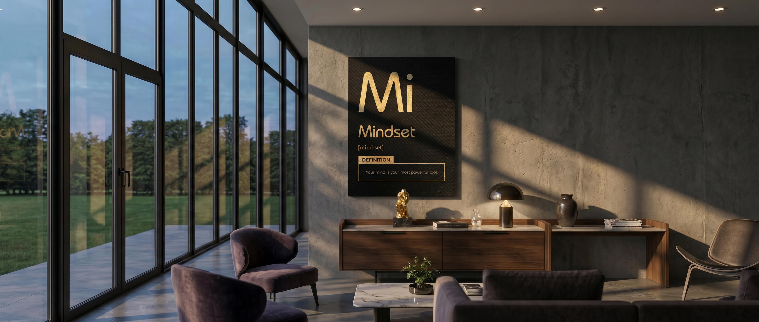 Leinwandbild Mindset (Mi) Banner