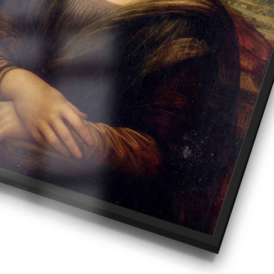 DOTCOMCANVAS Mona Lisa 2 for Toilett Poster – Humor Klassik WC Wandbild