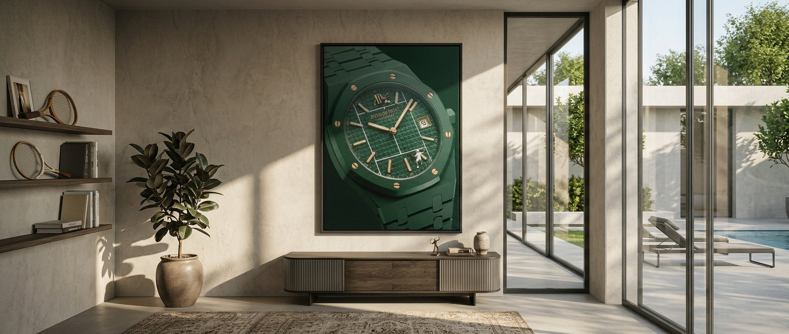 Luxury Timepiece – Tennis Leinwandbild Banner