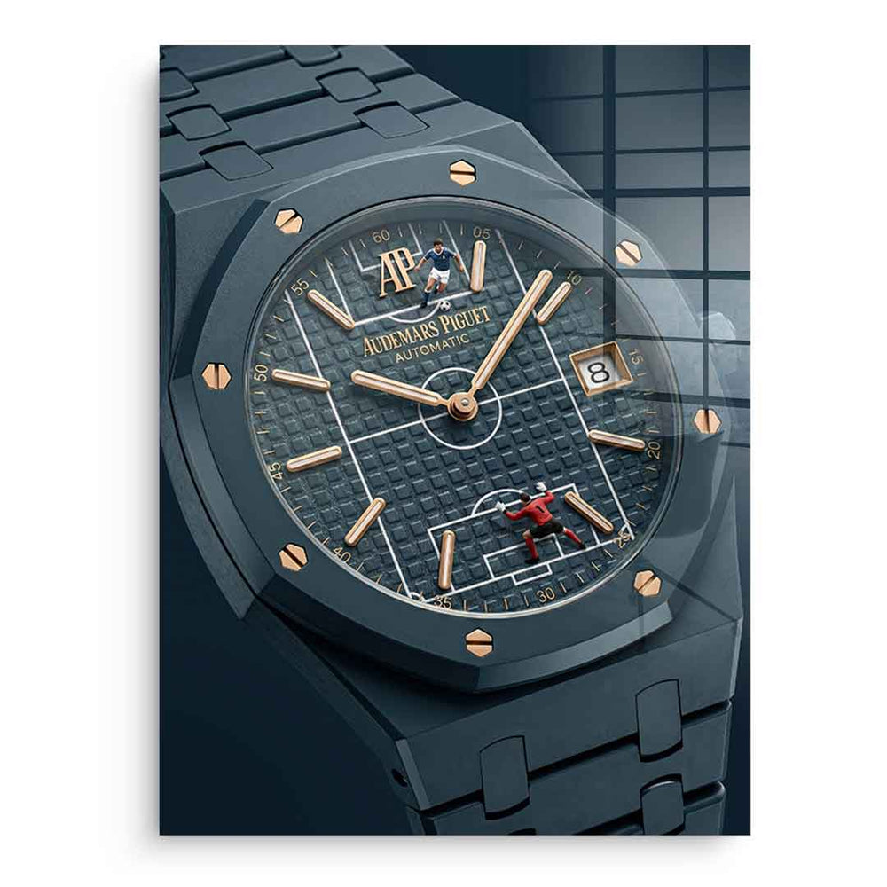 Luxury Timepiece – Football Acrylglasbild Ohne Rahmen