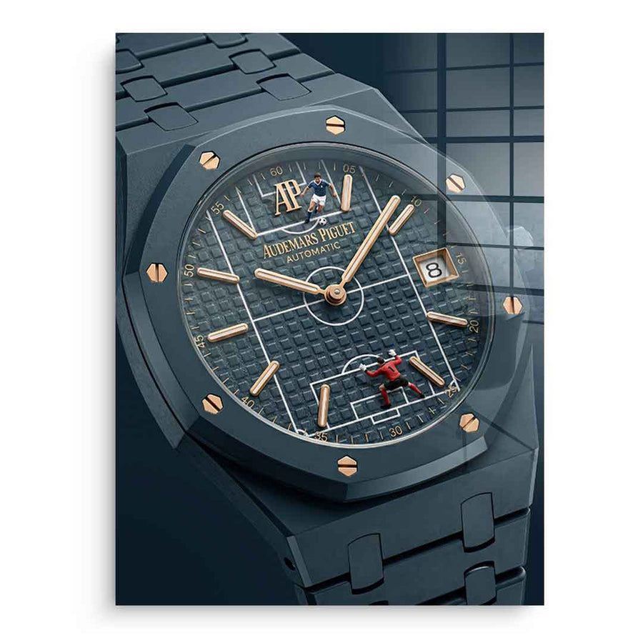 Luxury Timepiece – Football - Acrylglas – Vorderseite