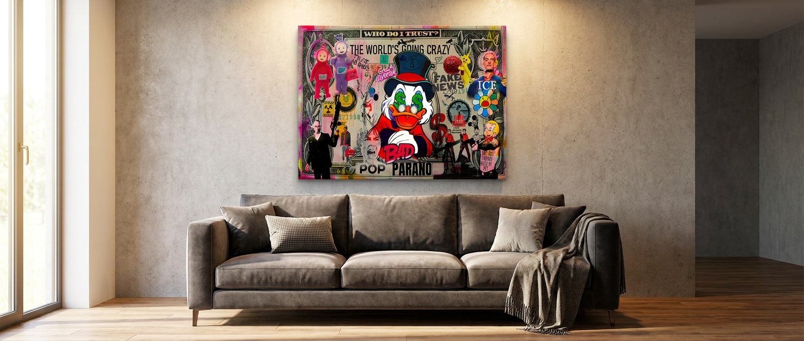3637 FINAL POP PARANO Leinwand Banner