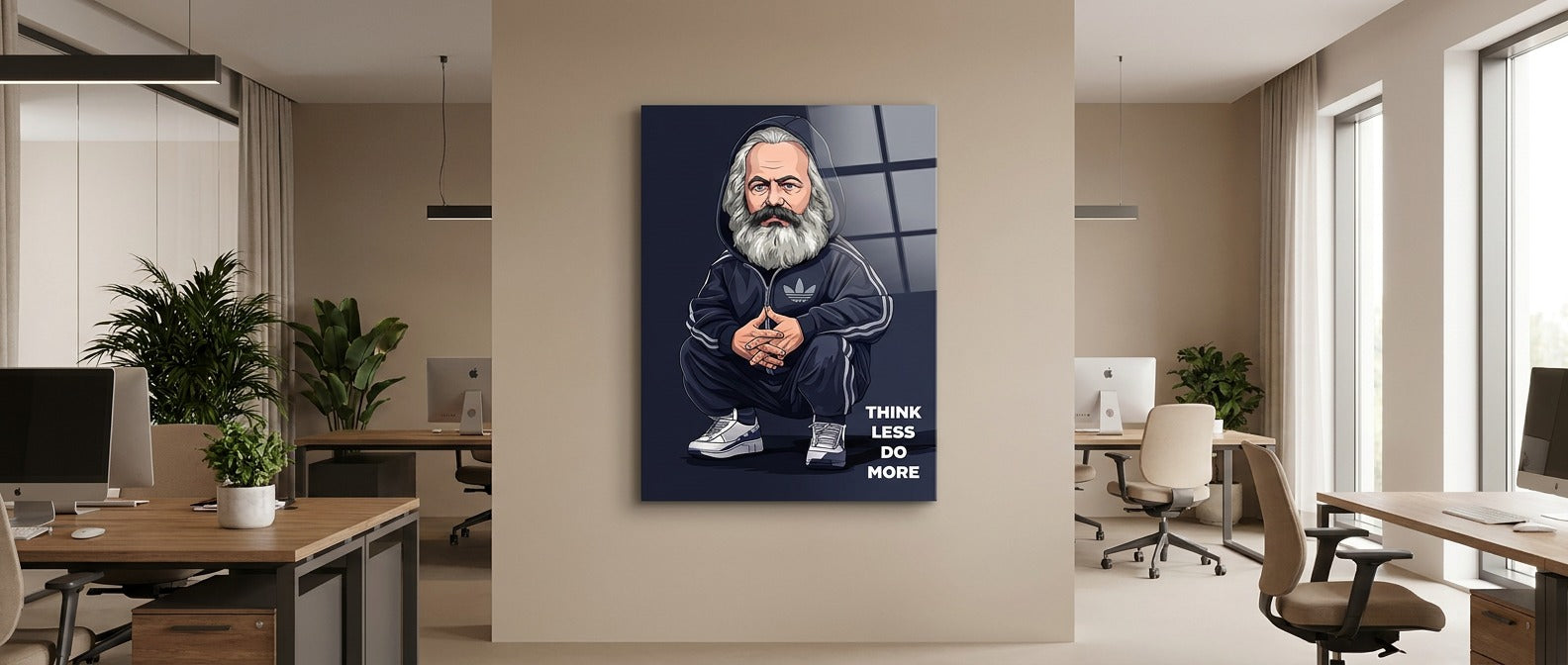 Karl Marx Swag Acrylglasbild Banner