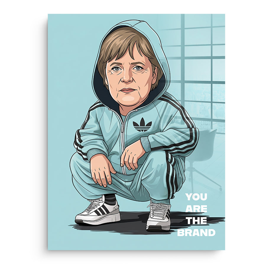 Angela Merkel Swag - Acrylglasbild – Vorderseite