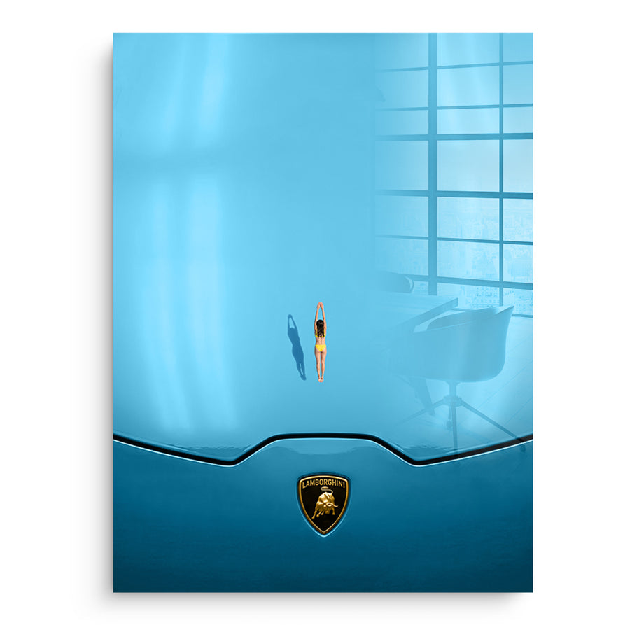 Swim on the Hood - Acrylglas – Vorderseite