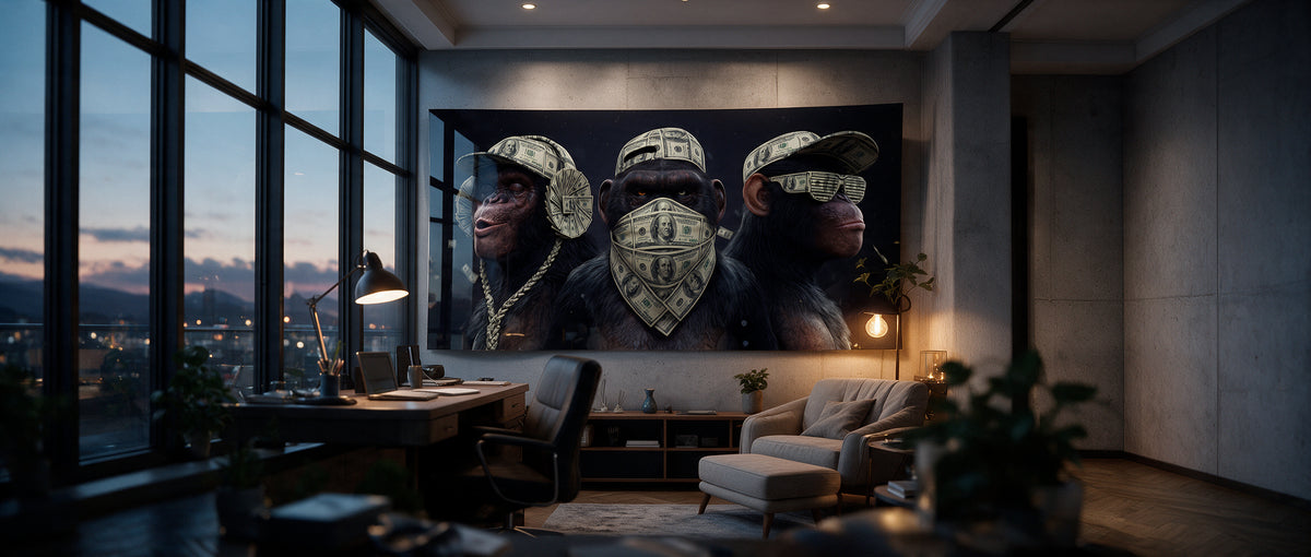Poster Three Wise Monkeys Banner
