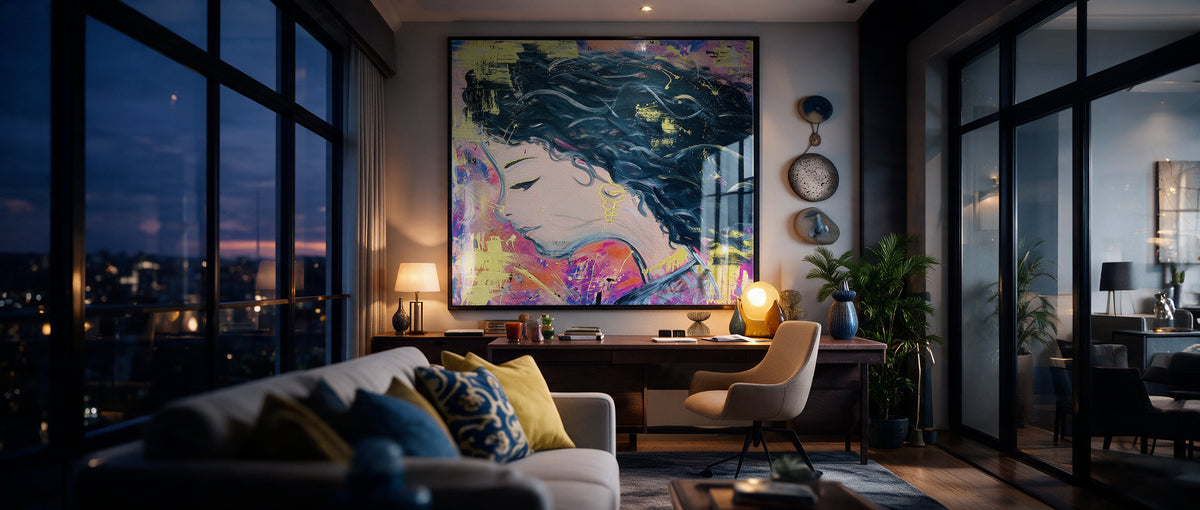 Acrylglasbild Midnight Waves Website Banner