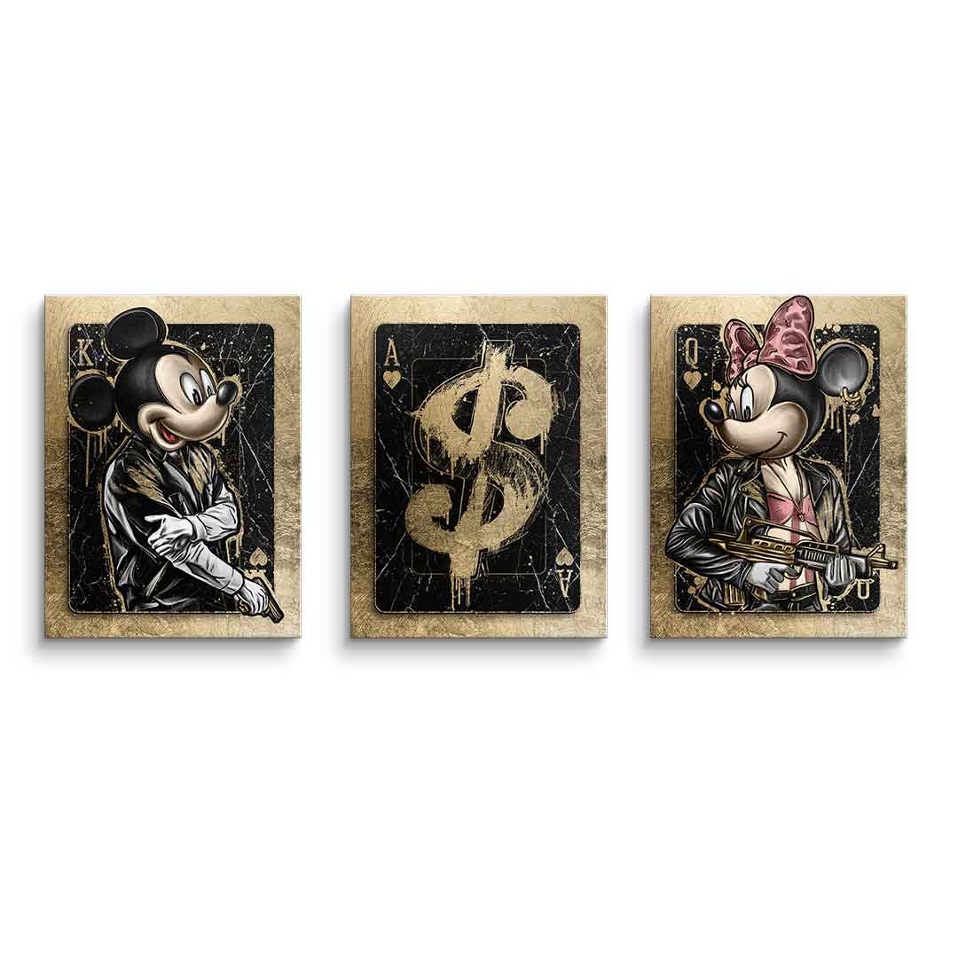 Gangster Card - Blattgold 3x