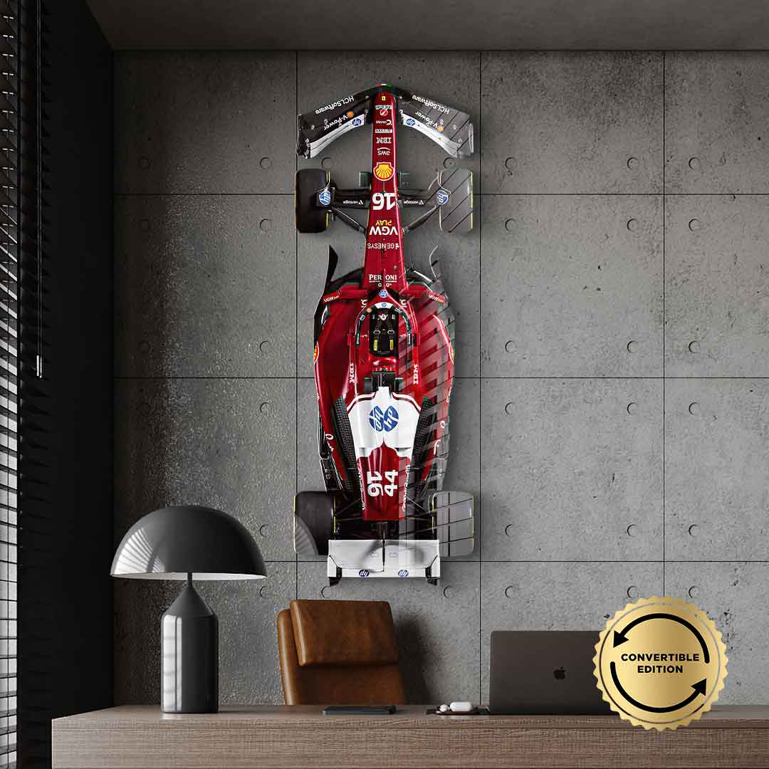 Wandskulptur F1 Ferrari - Acrylglas
