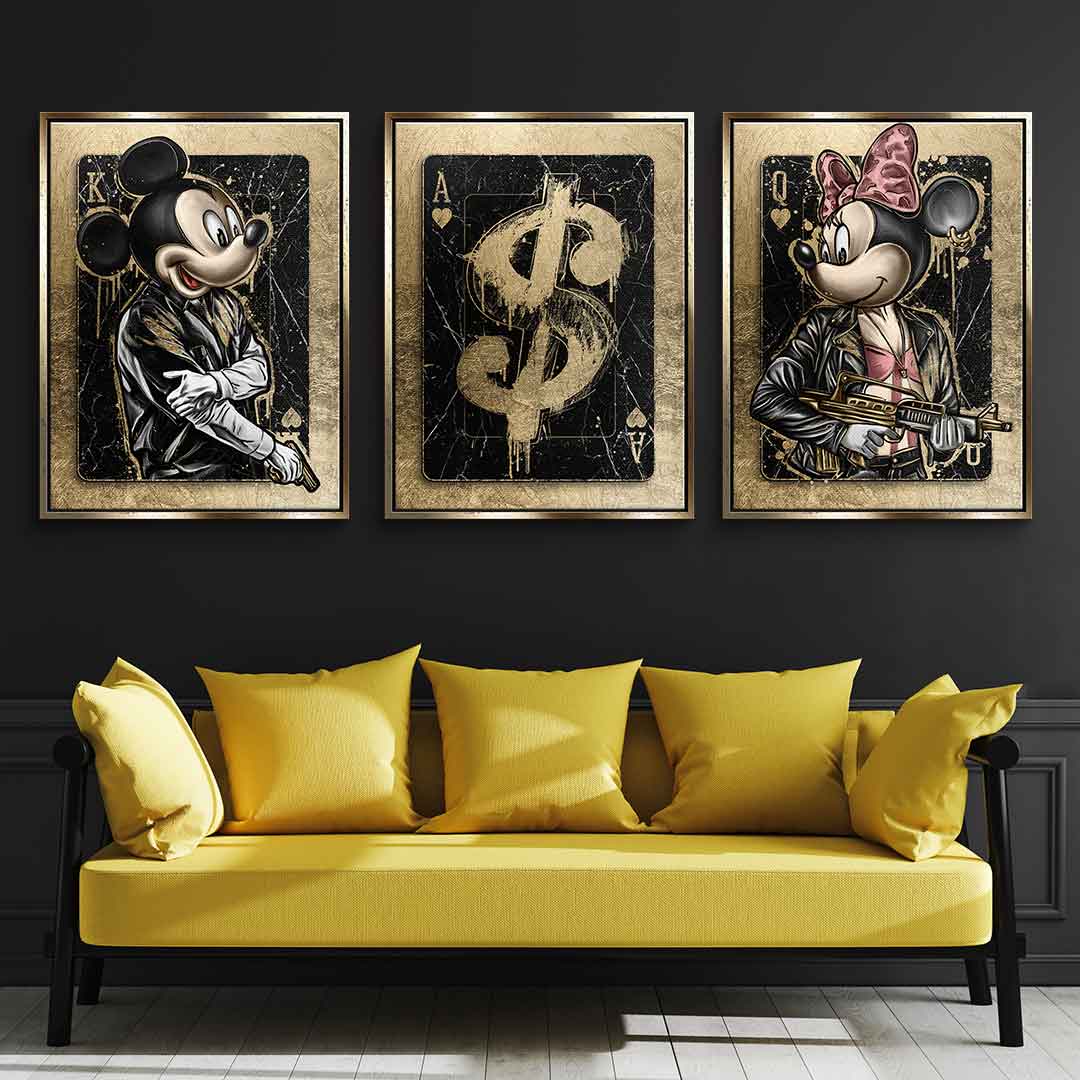 Gangster Card - Blattgold 3x