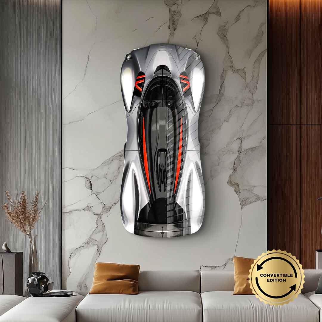 Wandskulptur Aston Martin Valkyrie - Acrylglas