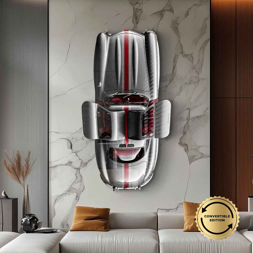 Wandskulptur Mercedes-Benz 300 SL Gullwing Acrylglasbild – Ansicht 3