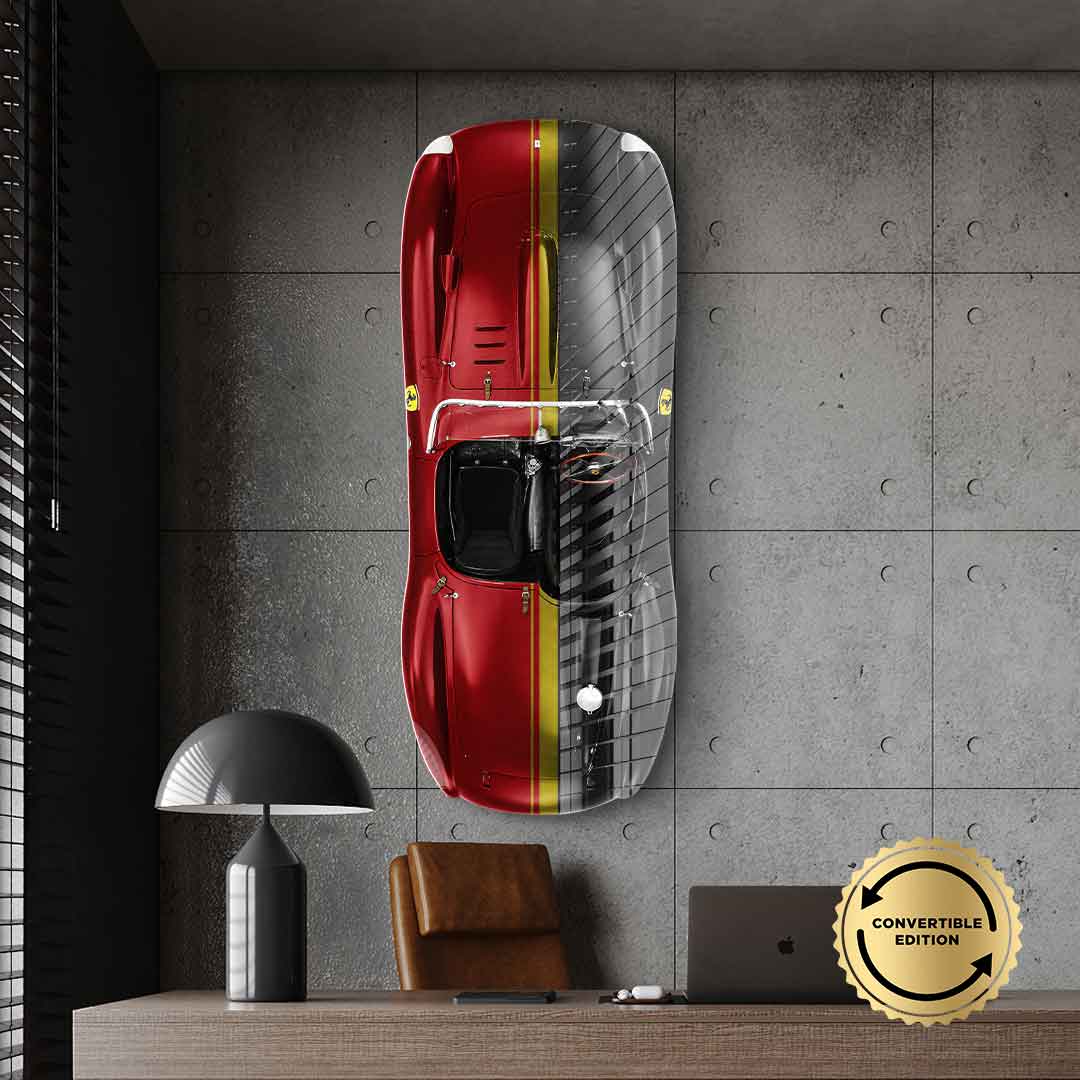 Wandskulptur Ferrari 250 Testa Rossa - Acrylglas