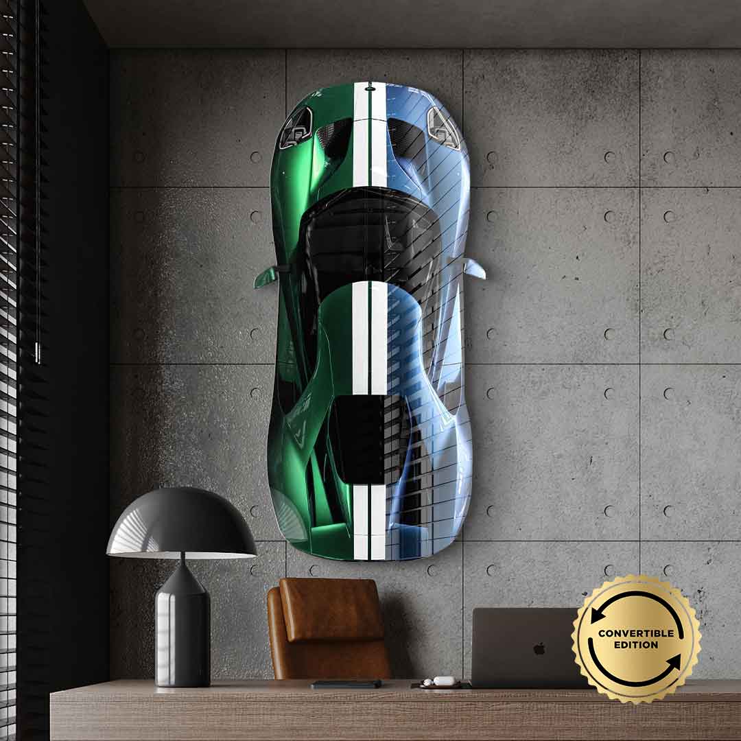 Wall sculpture ford gt - acrylic glass