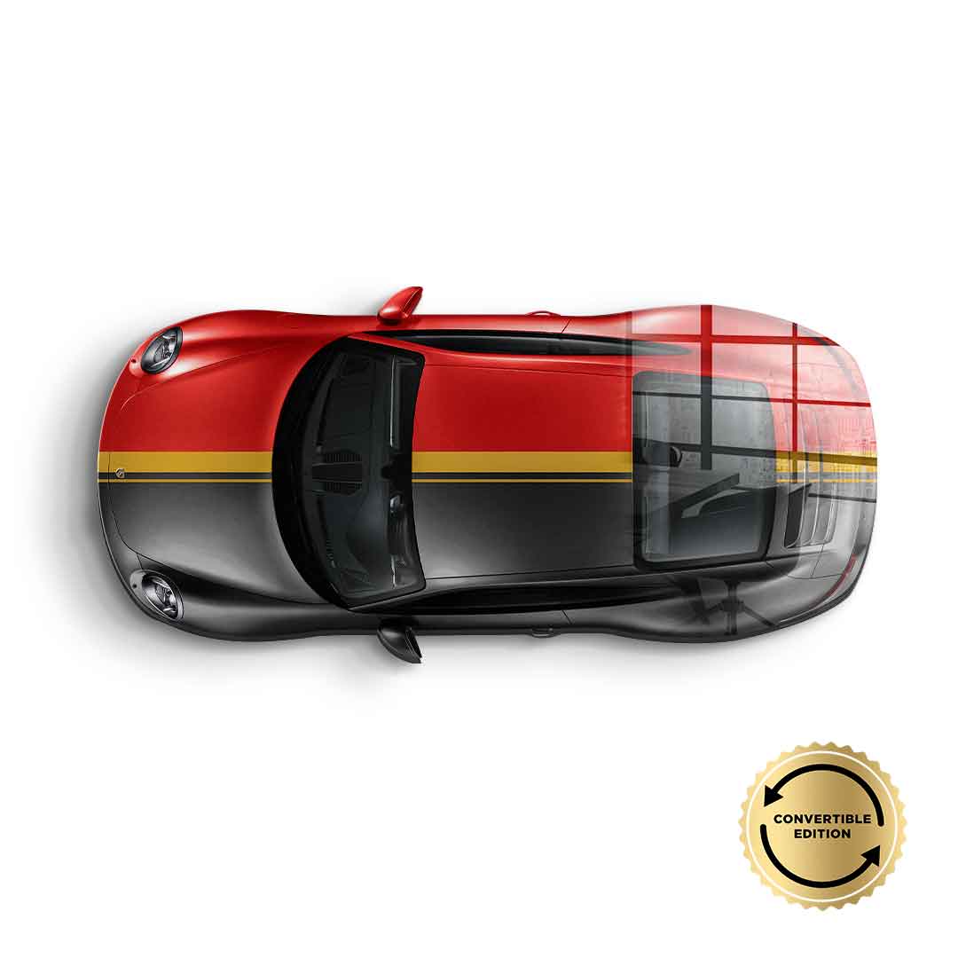 Wandskulptur Porsche 911 Carrera - Acrylglas