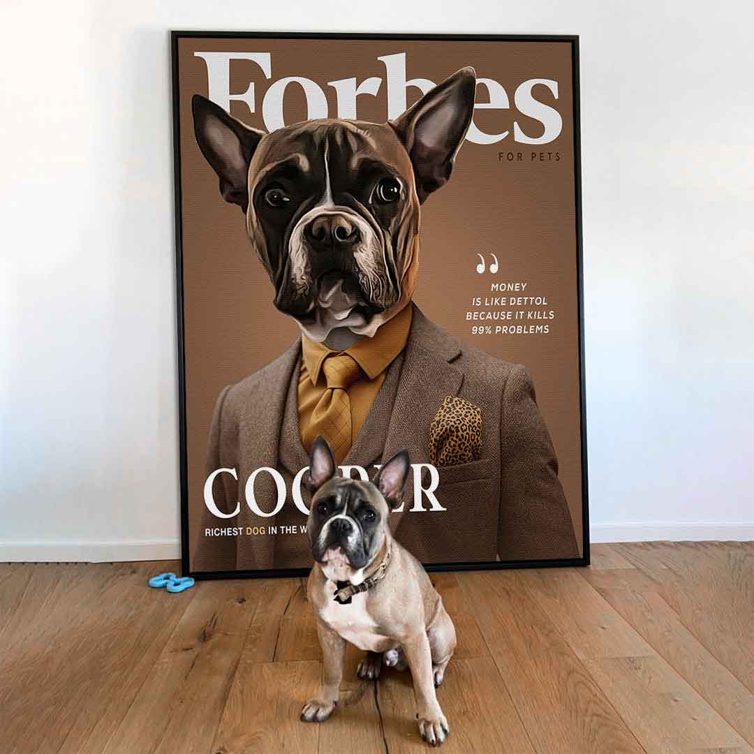Business Magazin Haustier Portrait Personalisierbar