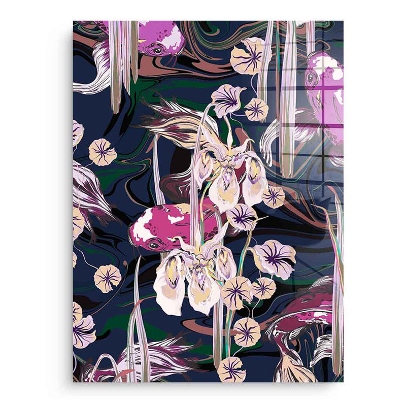 Koi Pond Purple - Acrylglas