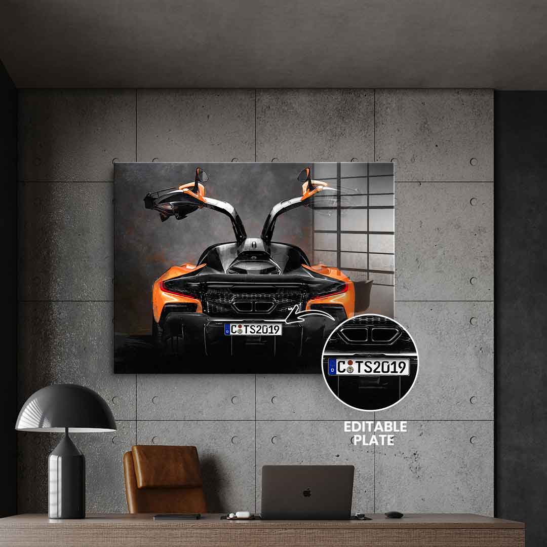 Mclaren Backside - Acrylglas - personalisierbar