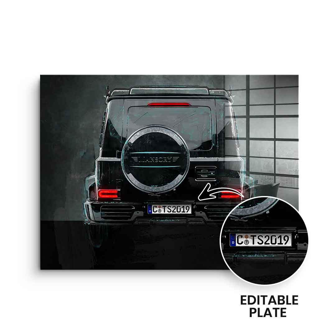 G-Wagon Backside - Acrylglas - personalisierbar