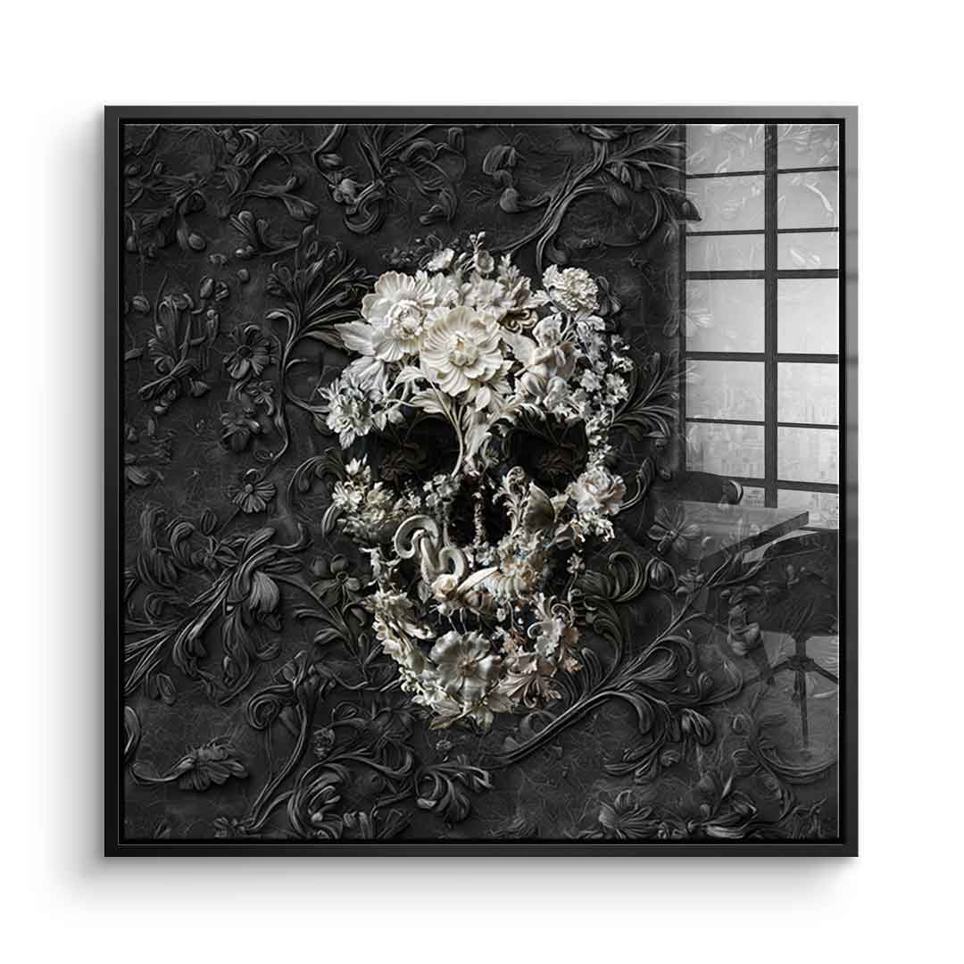 Marble Skull - Acrylglas