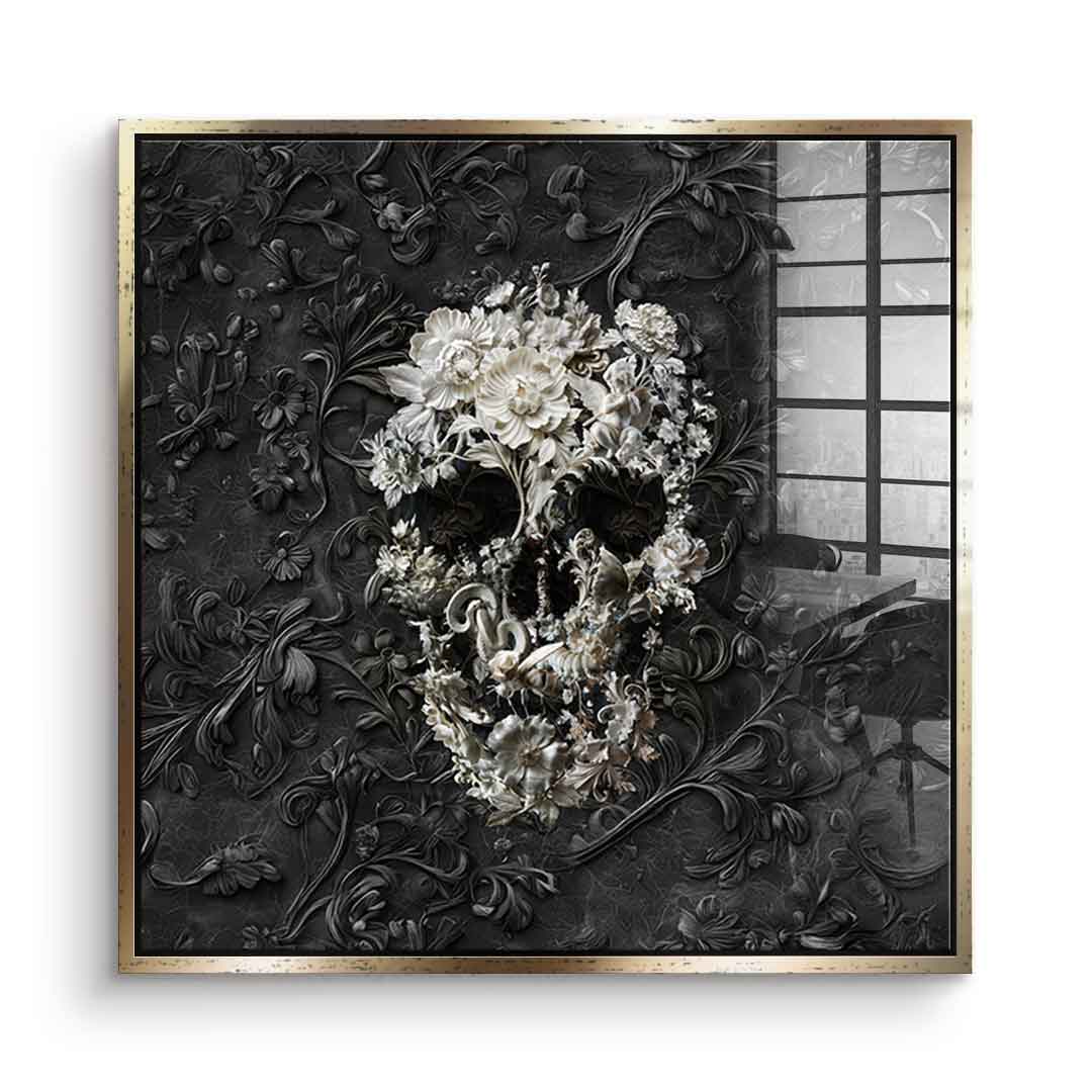 Marble Skull - Acrylglas