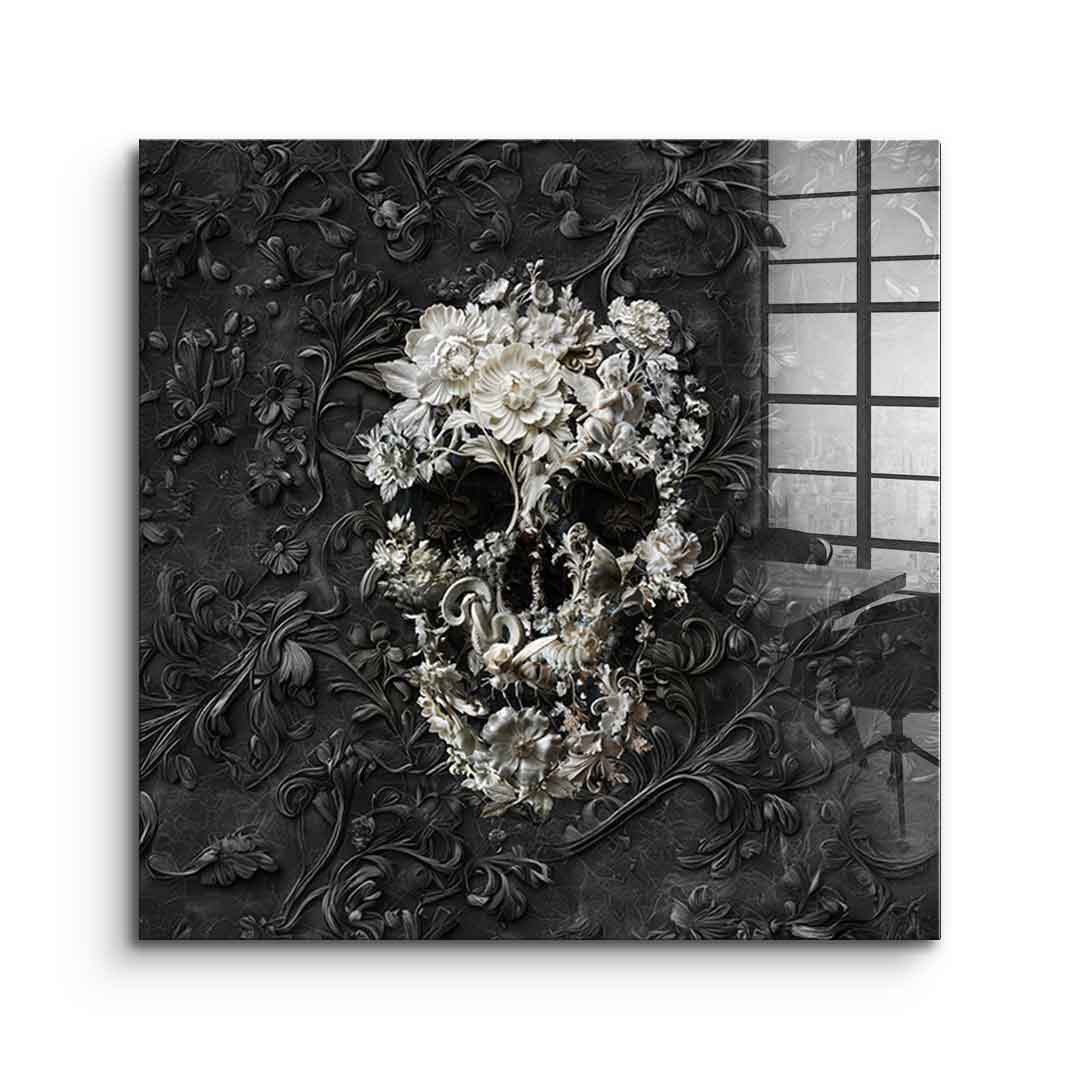 Marble Skull - Acrylglas