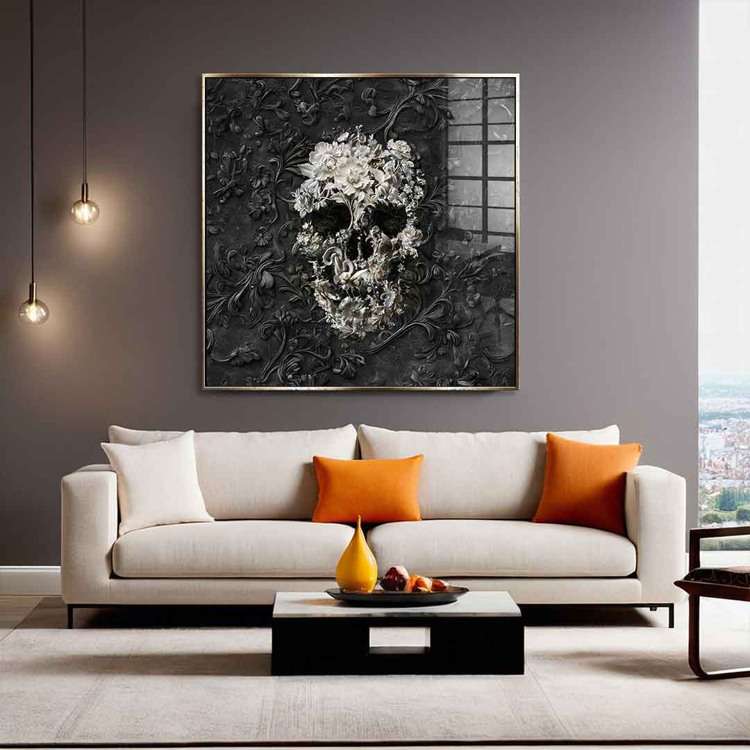 Marble Skull - Acrylglas