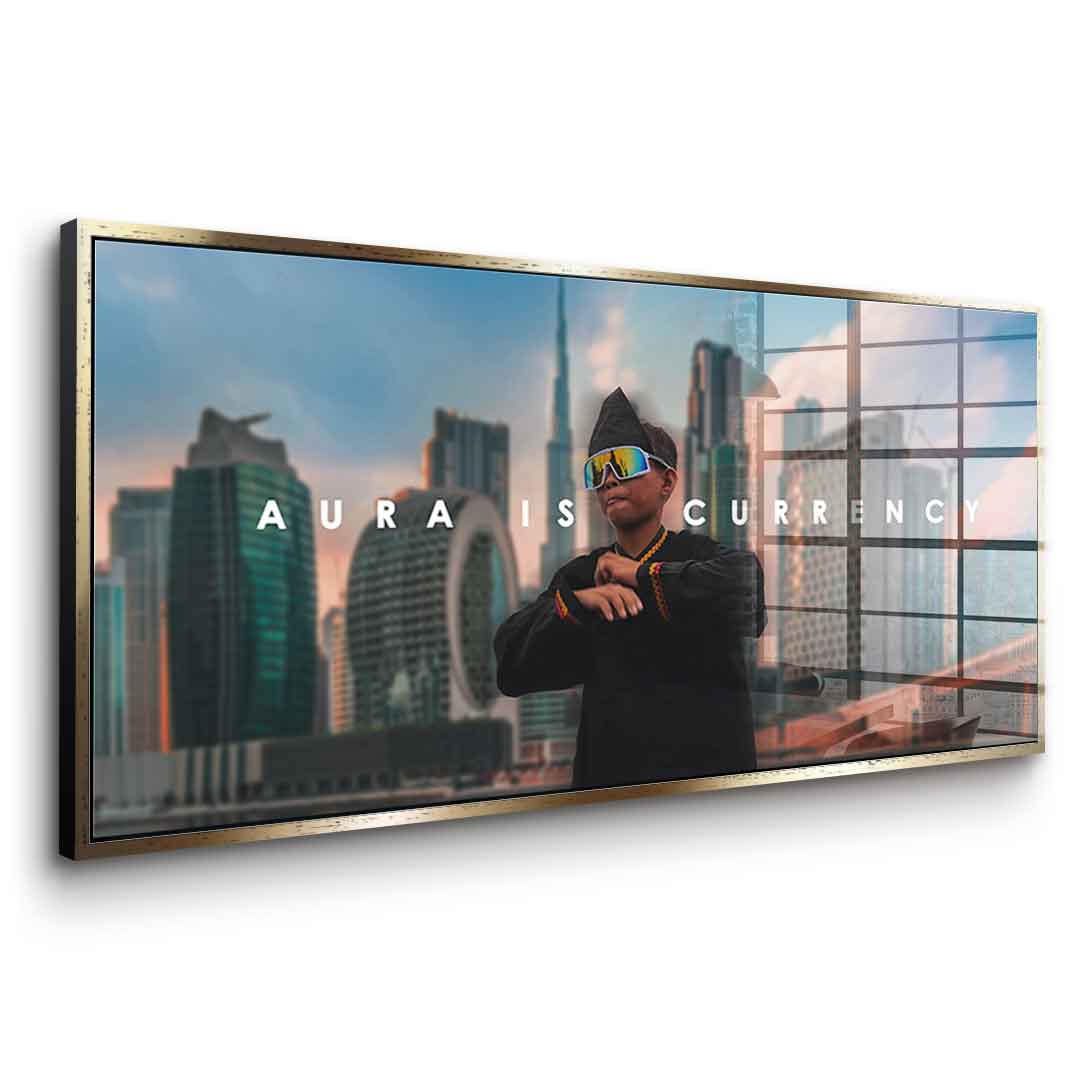 AURA IS CURRENCY - Acrylglas