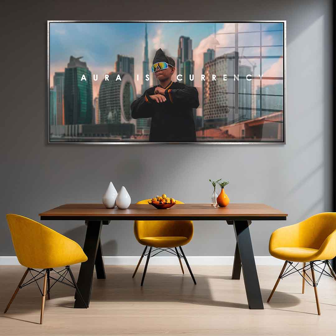 AURA IS CURRENCY - Acrylglas