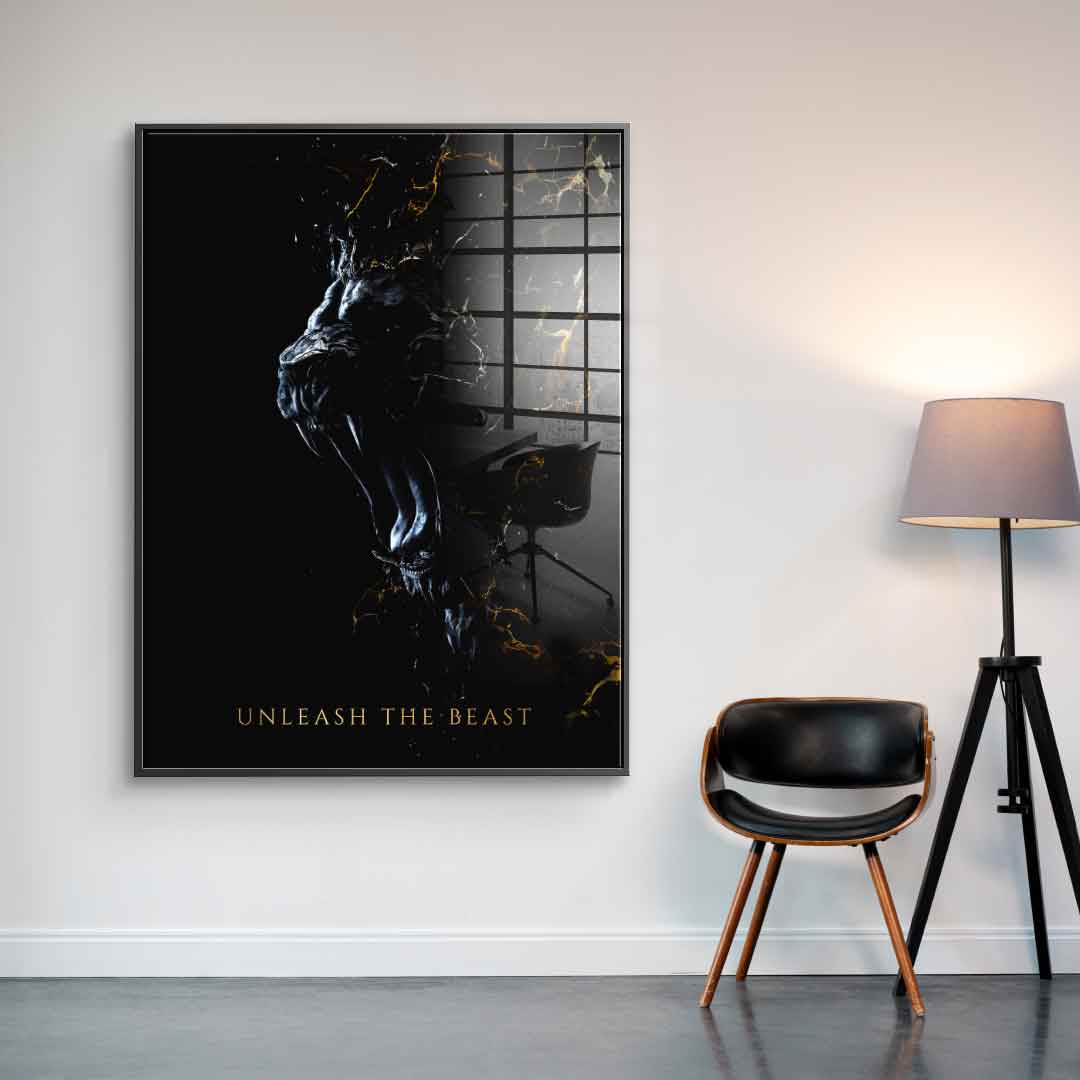 Abstract Lion - acrylic glass
