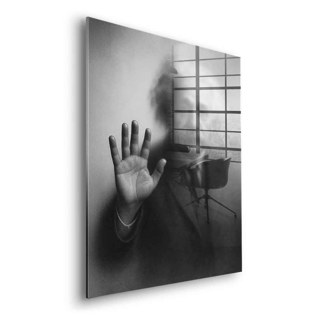 Einstein's silhouette - acrylic glass