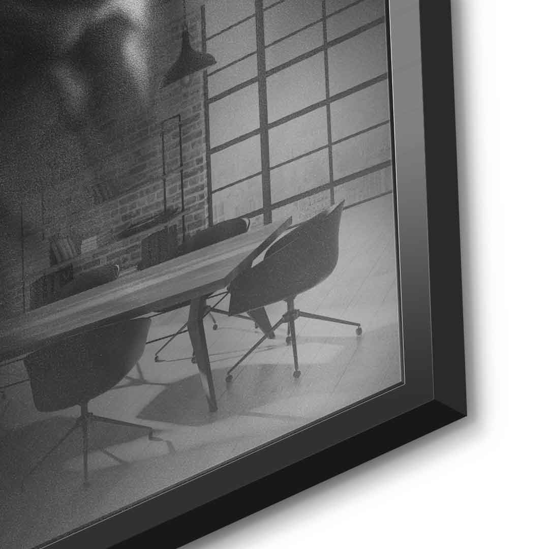 Einstein's silhouette - acrylic glass