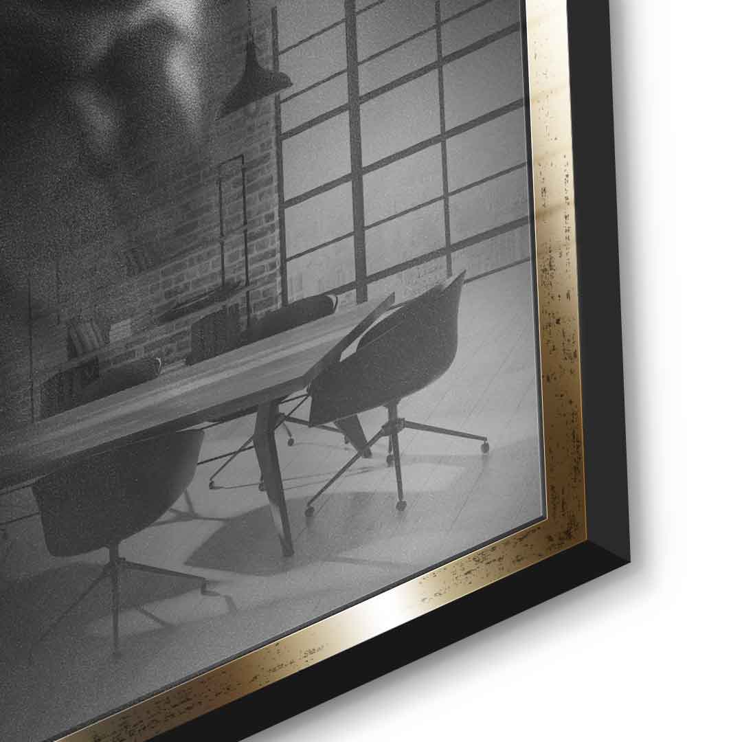 Einstein's silhouette - acrylic glass