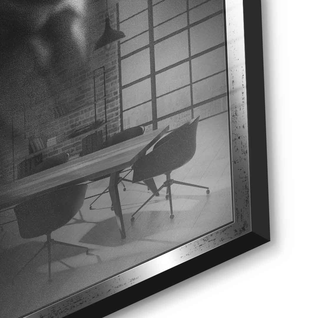 Einstein's silhouette - acrylic glass