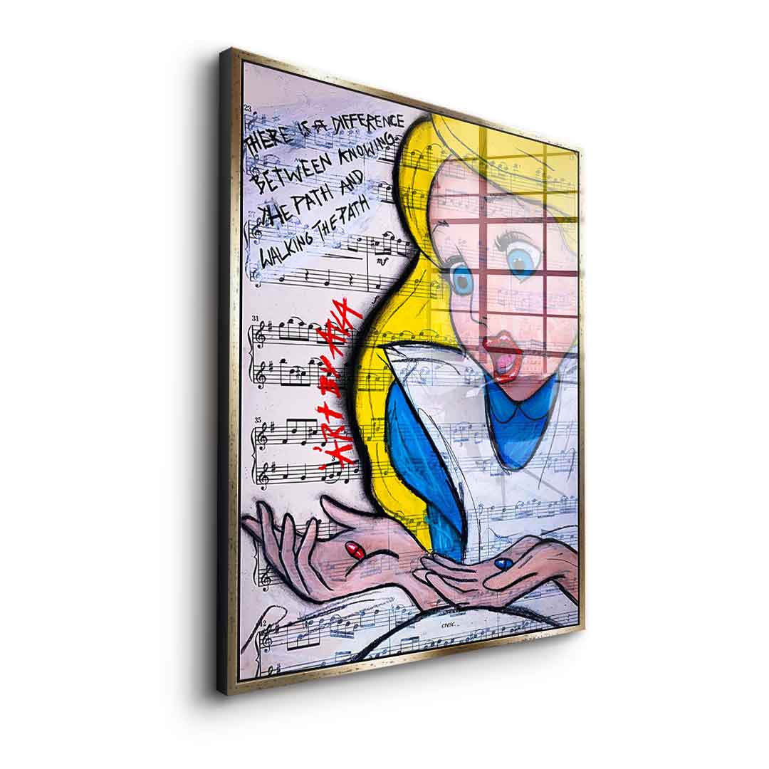 Alice Red and Blue - Acrylglas