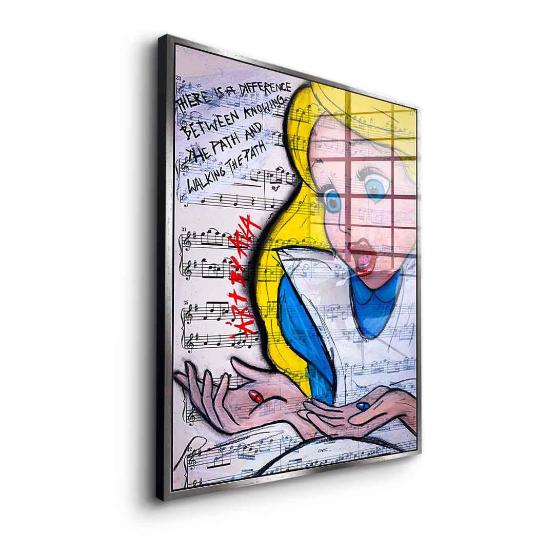 Alice Red and Blue - Acrylglas