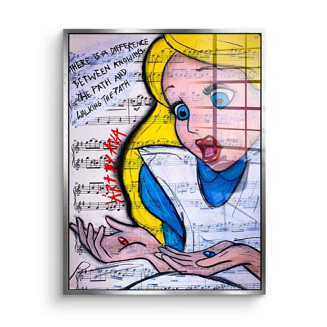 Alice Red and Blue - Acrylglas
