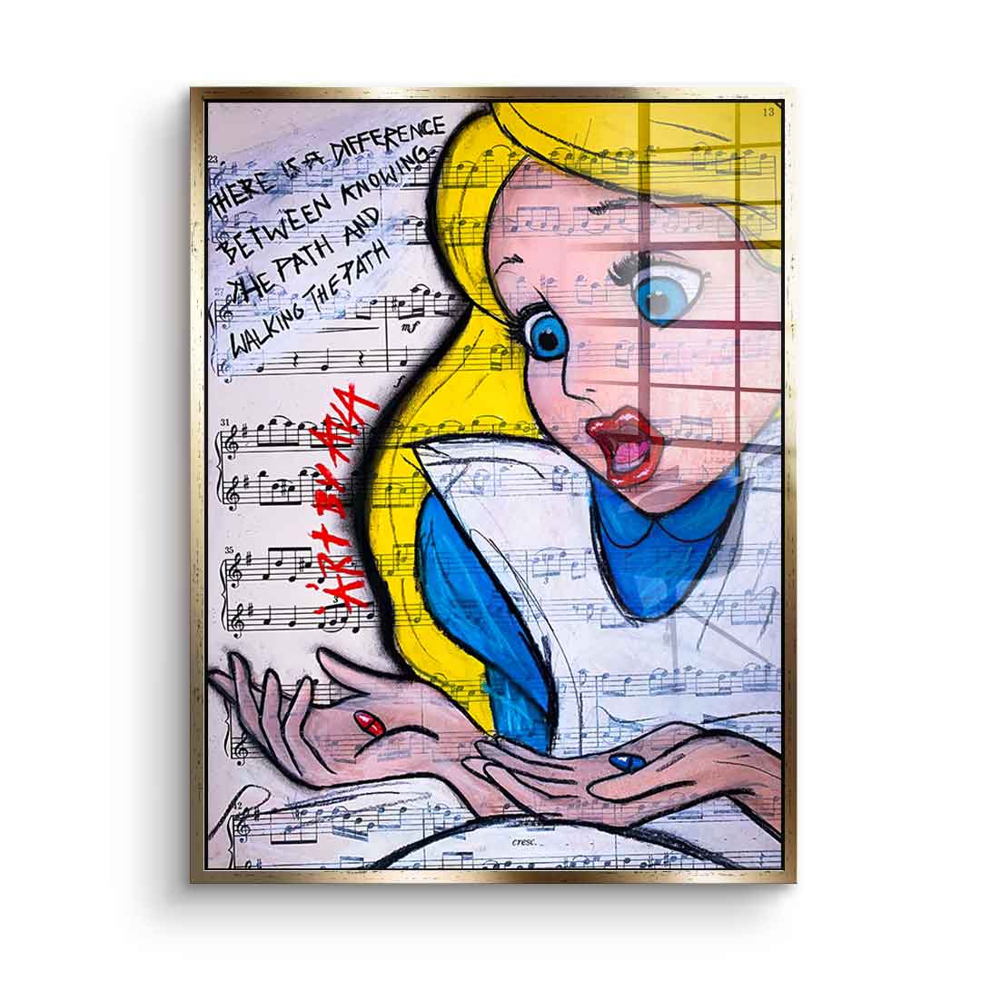 Alice Red and Blue - Acrylglas