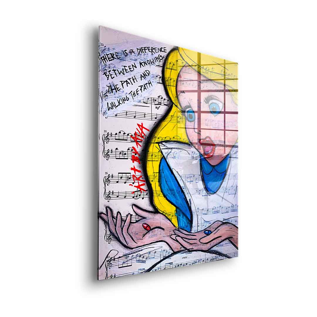 Alice Red and Blue - Acrylglas