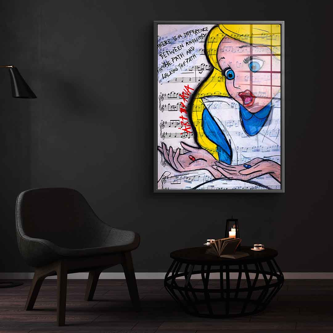 Alice Red and Blue - Acrylglas