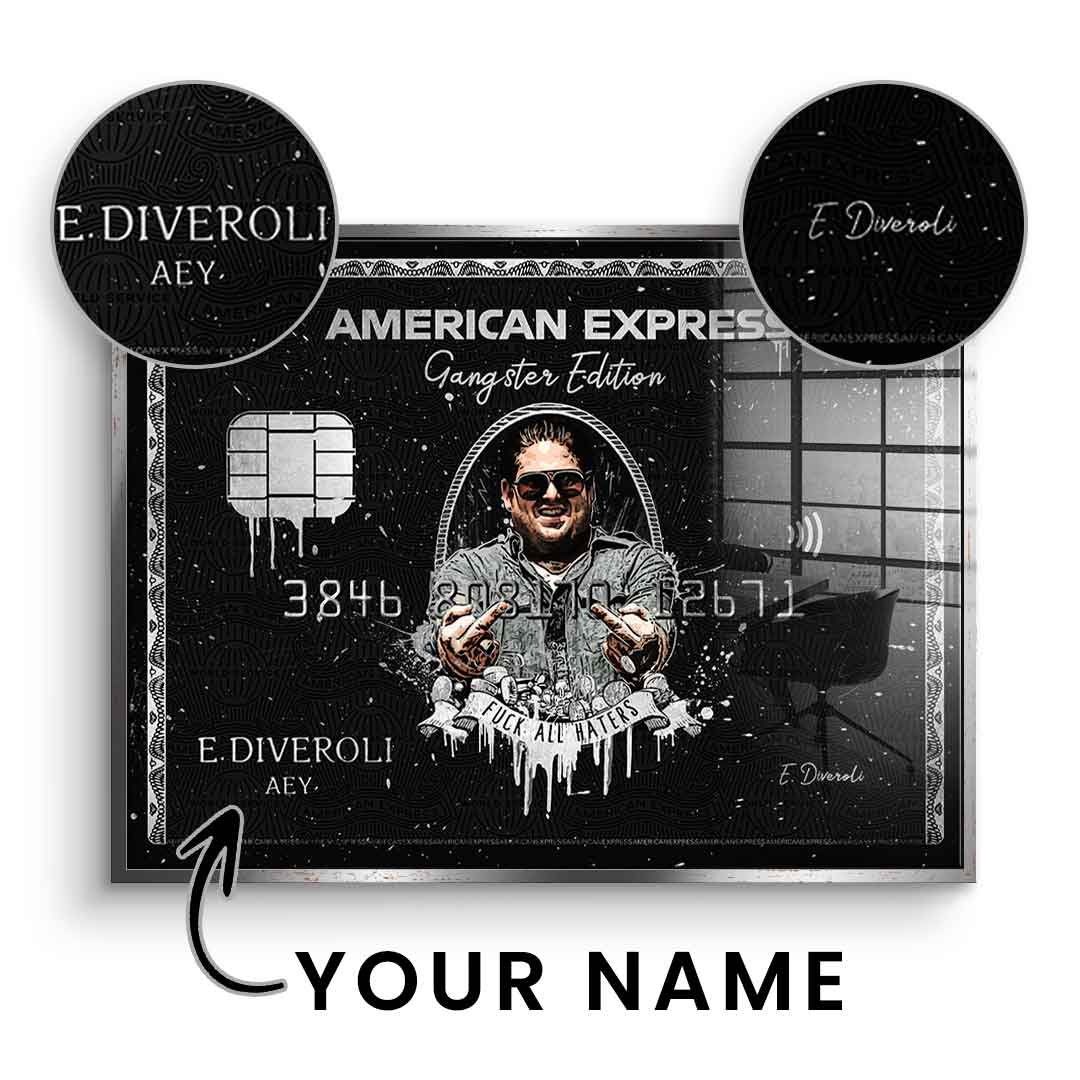 Personalisierbar - American Express Gangster Edition - Acrylglas