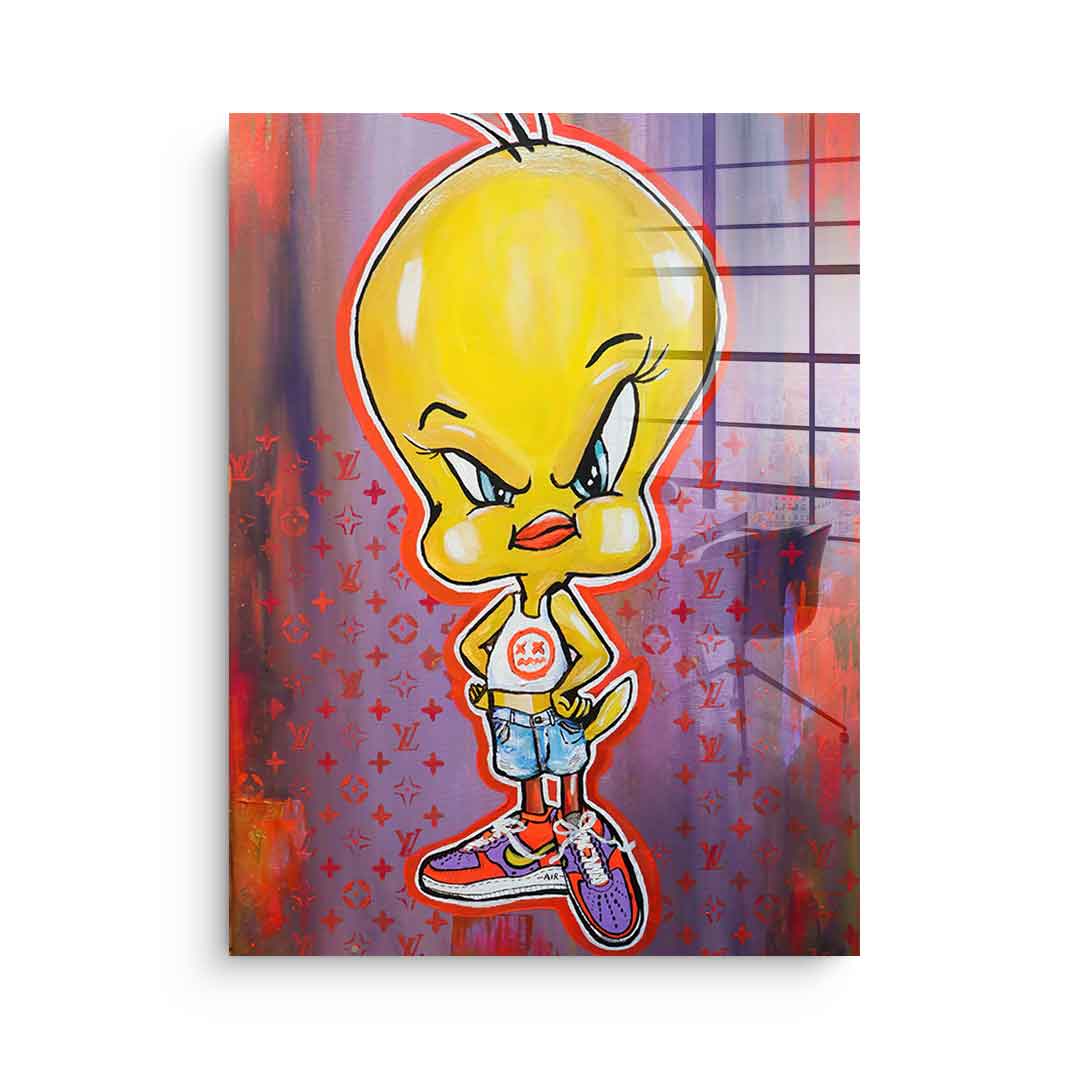 Angry Tweety - Acrylglas
