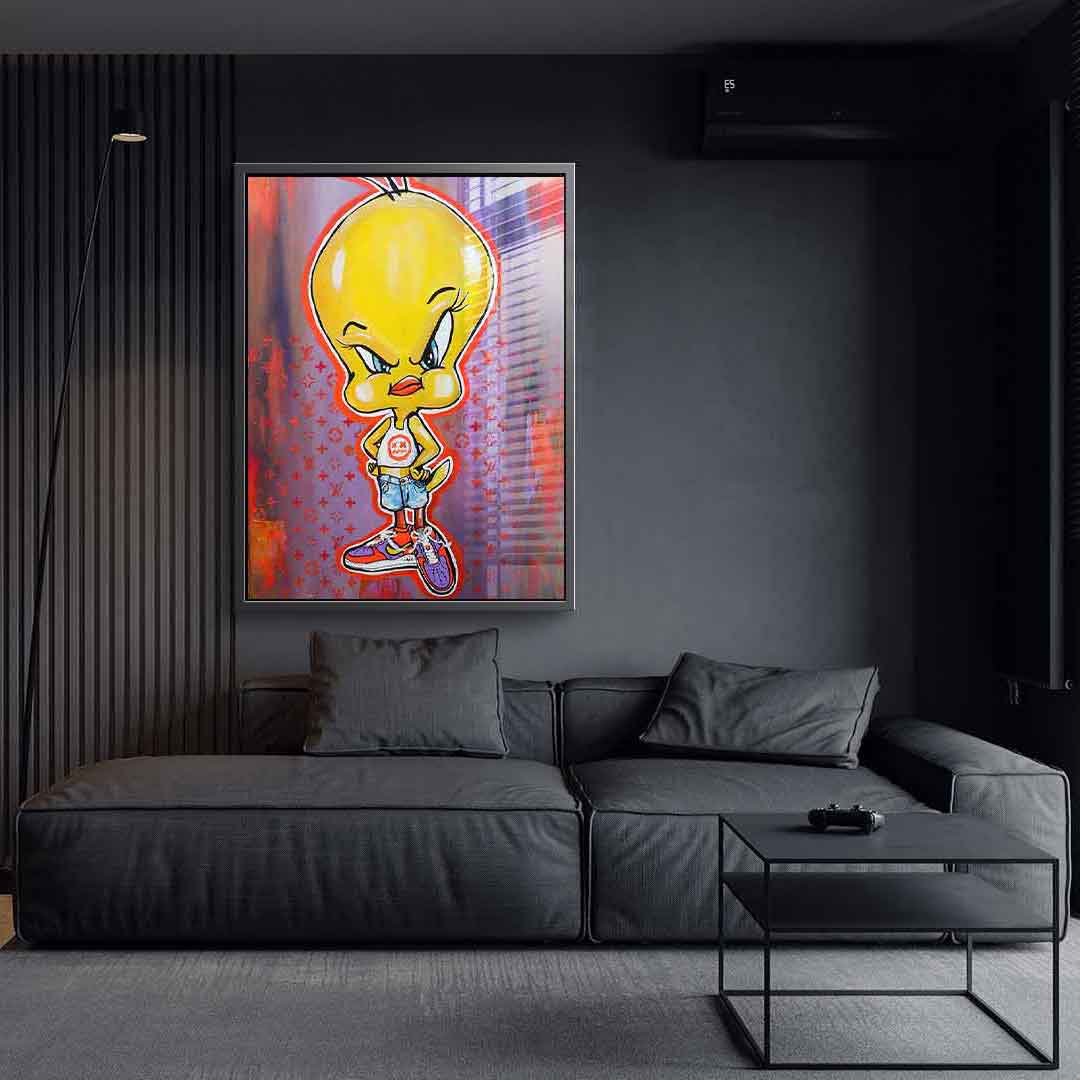 Angry Tweety - Acrylglas