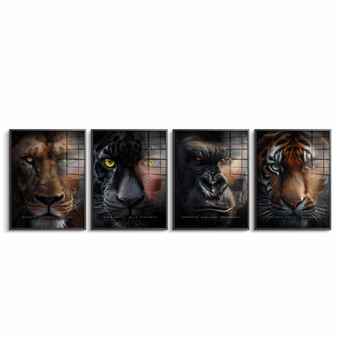 Animal fusion - acrylic glass 4x