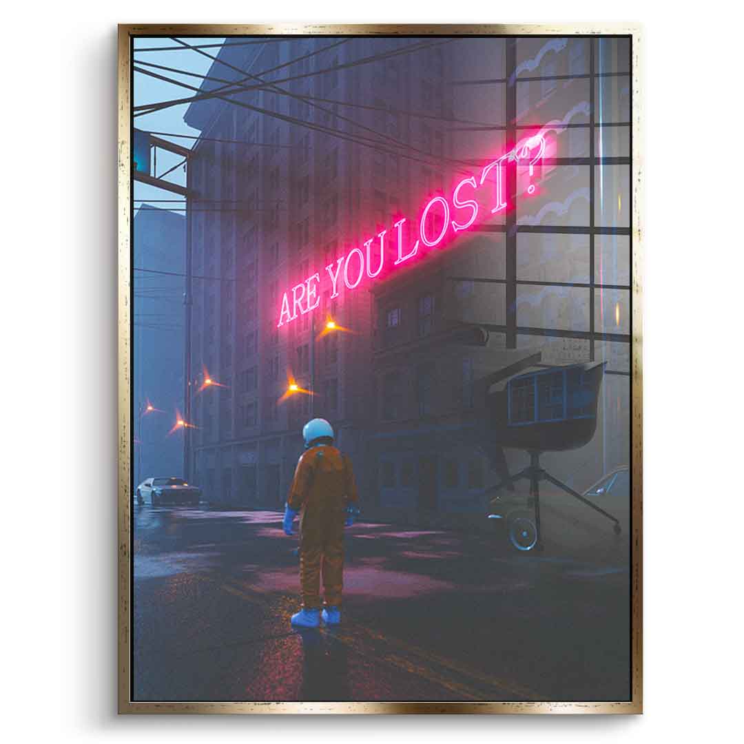Are you lost - acrylic glass