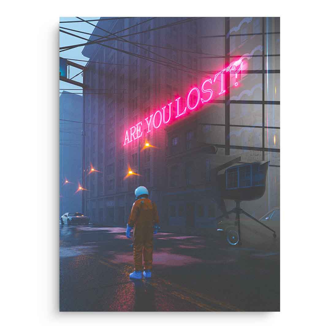 Are you lost - acrylic glass